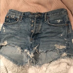 Parker Vintage Jean Cutoff Shorts by Agolde